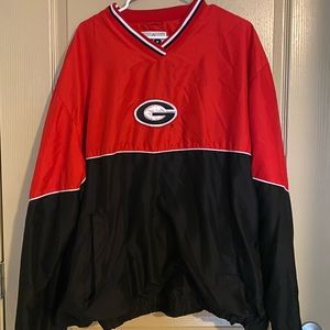 VINTAGE GEORGIA BULLDOGS VIBRANT RED WINDBREAKER